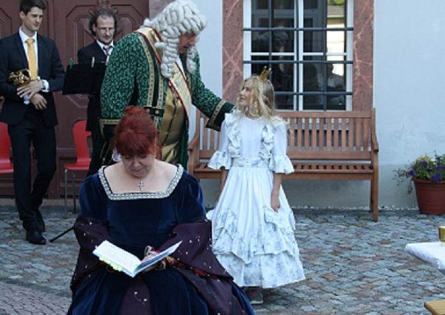 Vorleserin mit Prinzessin Francoise und Kurfürst